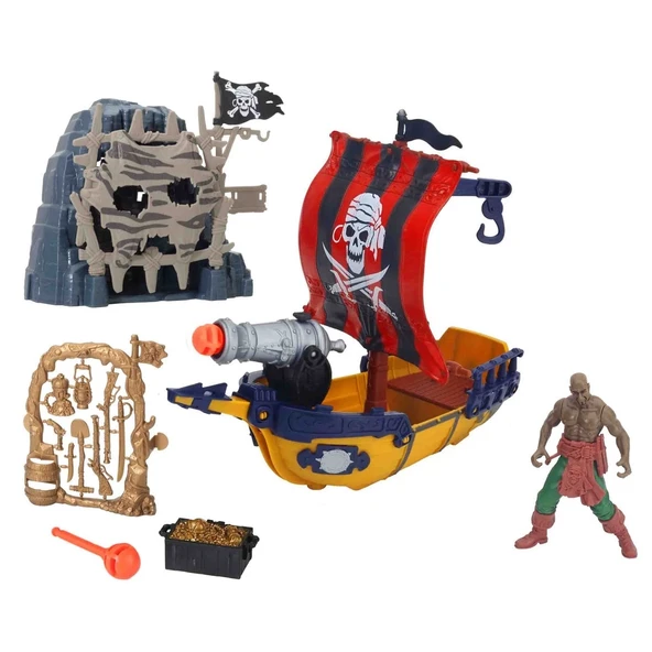 TOYZ DÜKKANIM Korsan Savaş Gemisi Oyun Seti Kız Erkek Çocuk Oyuncak Eğitici Oyuncaklar ürün görseli 1