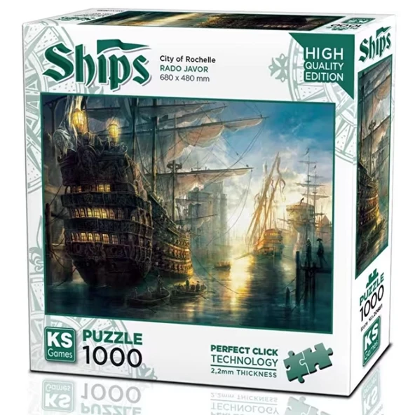 TOYZ DÜKKANIM Ks Games City of Rochelle Puzzle 1000 Parça 20681 Kız Erkek Çocuk Oyuncak Eğitici Oyuncaklar ürün görseli 1