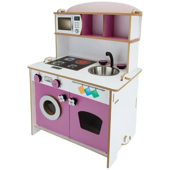 TOYZ DÜKKANIM T1004 ÇOCUK OYUN MUTFAĞI PEMBE Kız Erkek Çocuk Oyuncak Eğitici Oyuncaklar ürün görseli 1