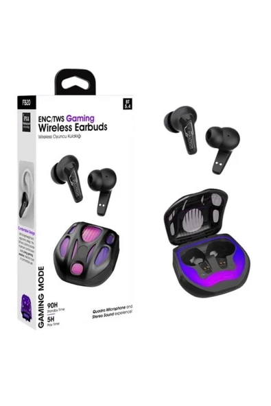 DEANB IPX4 Su Geçirmez ENC/TWC 4 Mikrofonlu Stereo Kablosuz Gaming Kulaklık Oyuncu Kulaklığı Earbuds ürün görseli 1
