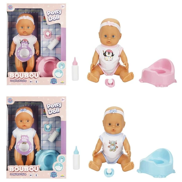 TOYZ DÜKKANIM 3451 SUN-SABC-DZM-BEBEK SET BOUBOU ALTINI ISLATAN 30CM 2R Kız Erkek Çocuk Oyuncak Eğitici Oyuncaklar ürün görseli 1