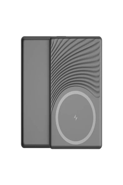 ÇELİKWORK FP14 5000mAh 20Watt USB-C LED Işıklı Wireless Slim Taşınabilir Kablosuz Powerbank ürün görseli 1