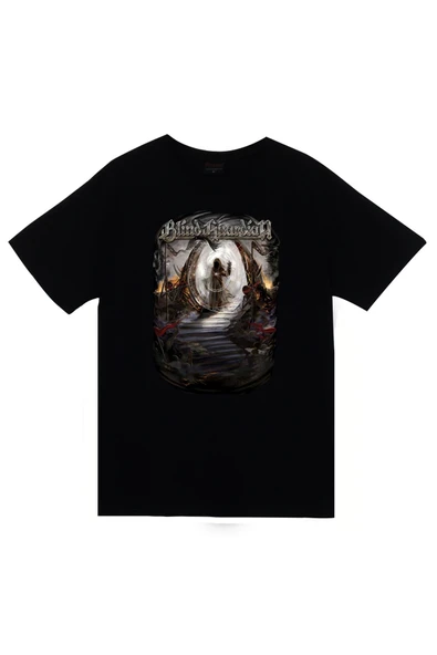 fame-stoned Blind Guardian Müzik, Metal Grubu Baskılı Unisex %100 Pamuk Siyah T-shirt ürün görseli 1