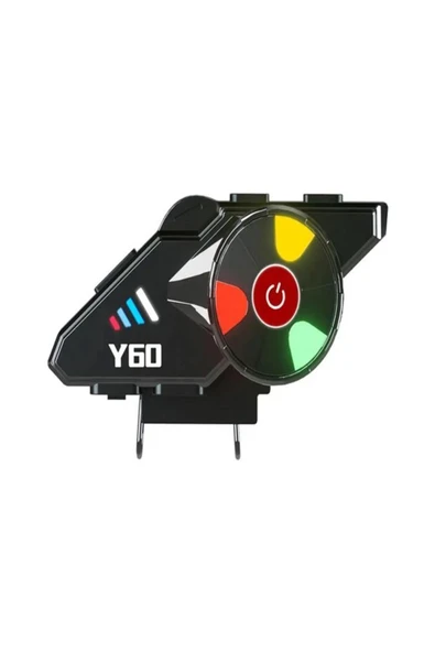 DEANB Y600 IPX6 Su Geçirmez RGB Bluetooth 5.3 Sesli Asistan İNTERKOM Kask Kulaklığı 1000MAH ürün görseli 1