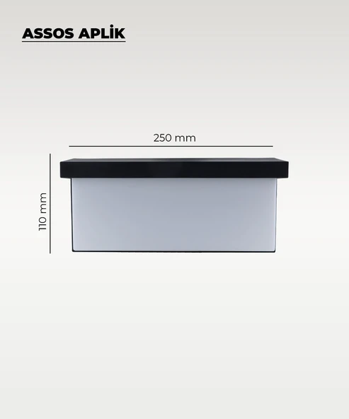 30W Assos Aplik 3200K Sarı Işık - IP44 - Resim 2