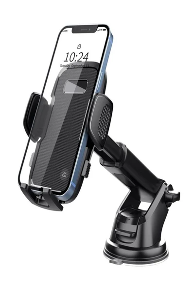 DEANB 2in1 Sarsıntı Önleyici Araç Telefon Tutucu - Ayna Ve Torpido Montajlı, 360° Dönen Vantuzlu Tutucu ürün görseli 1