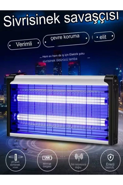 DEANB 4 4w Çift Uva Işık A Enerji Sinek Tuzağı Elektrikli Sivrisinek Kovucu Yok Edici Öldürücü Haşere ürün görseli 1
