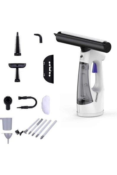 DEANB Vakumlu Şarjlı 4 Led Işıklı Cam Pencere Temizleme Makinesi Robot Süpürge Spreyli 140ml Tank ürün görseli 1