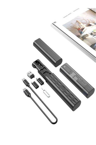 çelikwork inspiring technology 7in1 Type-C, USB, Micro, Lighting Çevirici Dönüştürücü Çoklayıcı IOS, Android, Windows Seyahat Seti ürün görseli 1