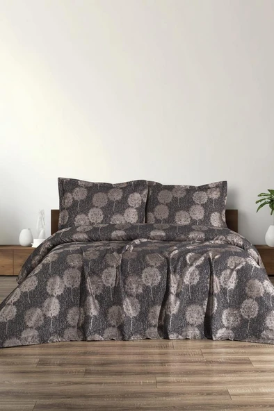 Ares 3 Parça Çift Kişilik Pike Takımı 230x250 Antrasit ürün görseli 1