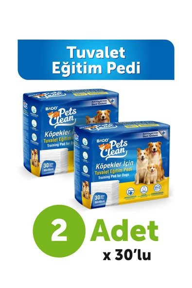 Pets Clean Eğitim(Çiş) Pedi 30lu 60*90Cm 2'li Paket ürün görseli 1