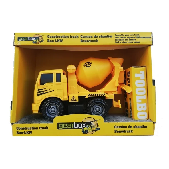 YUMURCAK TOYZ Sürtmeli Sök Tak Mikser Kamyonu Kız Erkek Çocuk Oyuncak Eğitici Oyuncaklar ürün görseli 1