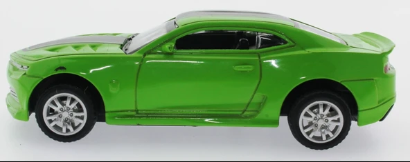 YUMURCAK TOYZ Çek Bırak Yeşil Metal Spor Araba K138A Kız Erkek Çocuk Oyuncak Eğitici Oyuncaklar ürün görseli 1