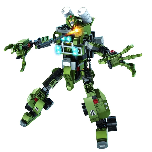YUMURCAK TOYZ Ausini Şehir Robot Seti 325 Parça Kız Erkek Çocuk Oyuncak Eğitici Oyuncaklar ürün görseli 1