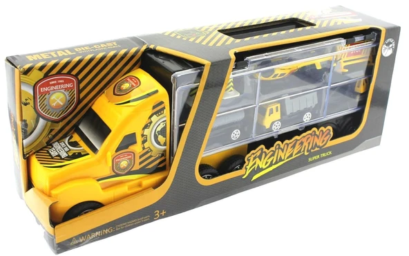 YUMURCAK TOYZ Taşınabilir Die Cast Metal Araçlı İnşaat Kamyonu Kız Erkek Çocuk Oyuncak Eğitici Oyuncaklar ürün görseli 1