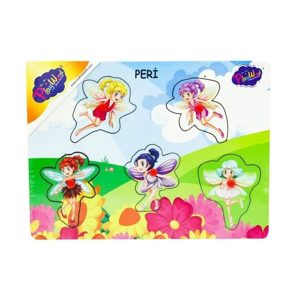 YUMURCAK TOYZ 159/160 AHŞAP TUTMALI PERİ KIZI Kız Erkek Çocuk Oyuncak Eğitici Oyuncaklar ürün görseli 1