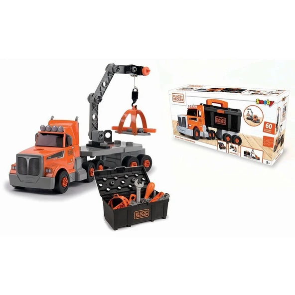 YUMURCAK TOYZ 7600360175 Black Decker Brikolo Kamyon -Smoby Kız Erkek Çocuk Oyuncak Eğitici Oyuncaklar ürün görseli 1