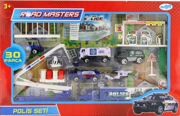 YUMURCAK TOYZ Asansörlü Metal polis Seti Jp6106 Kız Erkek Çocuk Oyuncak Eğitici Oyuncaklar ürün görseli 1