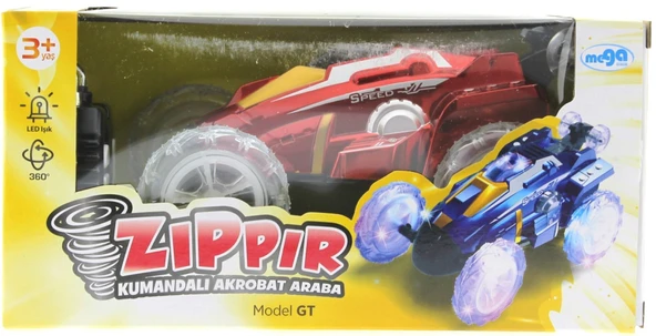YUMURCAK TOYZ Uzaktan Kumandalı Takla Atan Kırmızı Zıppır Araba Kız Erkek Çocuk Oyuncak Eğitici Oyuncaklar ürün görseli 1