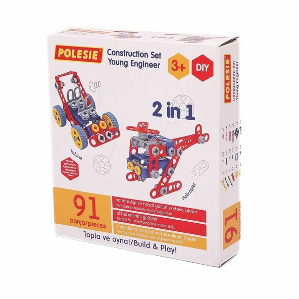 YUMURCAK TOYZ 72986 TASARIM SETİ (MUCİT), 91 PCS (BOX) Kız Erkek Çocuk Oyuncak Eğitici Oyuncaklar ürün görseli 1