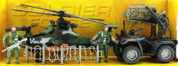 YUMURCAK TOYZ Atv ve Helikopterli Askeri Oyun Seti Kız Erkek Çocuk Oyuncak Eğitici Oyuncaklar ürün görseli 1