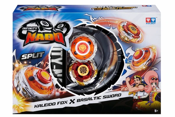 YUMURCAK TOYZ Infinity Nado Split Metal 2´li Set Kaleido Fox Basaltic Sword Kız Erkek Çocuk Oyuncak Eğitici Oyunca ürün görseli 1