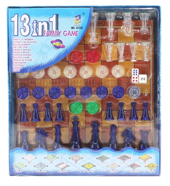 YUMURCAK TOYZ 13'ü 1 Arada Aile Oyunları Seti Kız Erkek Çocuk Oyuncak Eğitici Oyuncaklar ürün görseli 1