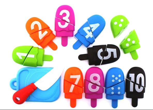 YUMURCAK TOYZ Eğitici Kesilebilir Dondurma Seti Kız Erkek Çocuk Oyuncak Eğitici Oyuncaklar ürün görseli 1