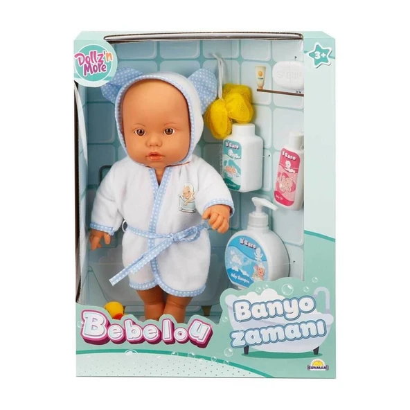 YUMURCAK TOYZ Bebelou Banyo Zamanı Bebek Kız Erkek Çocuk Oyuncak Eğitici Oyuncaklar ürün görseli 1