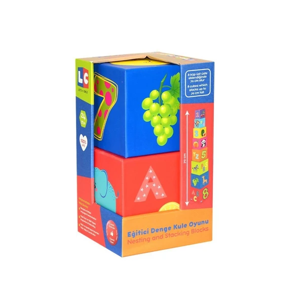 YUMURCAK TOYZ 30628 Kanz Eğitici Denge Kule Oyunu Kız Erkek Çocuk Oyuncak Eğitici Oyuncaklar ürün görseli 1