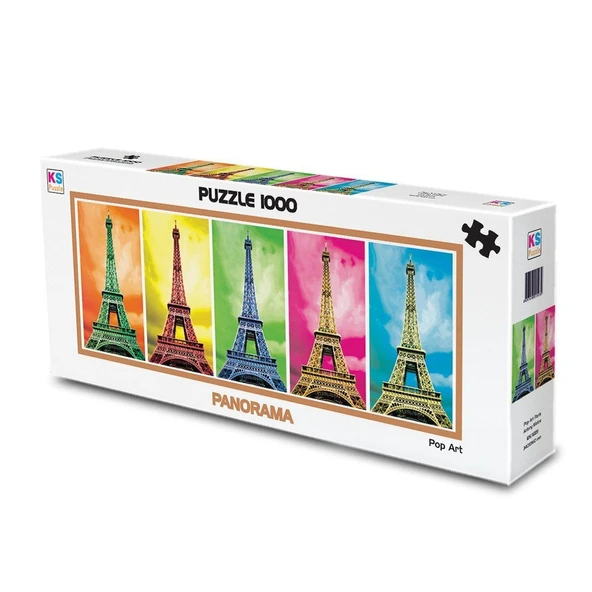YUMURCAK TOYZ 11223 KS, Pop Art Paris, 1000 Parça Panorama Puzzle Kız Erkek Çocuk Oyuncak Eğitici Oyuncaklar ürün görseli 1