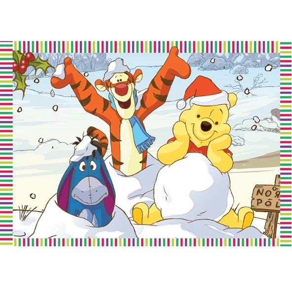 YUMURCAK TOYZ WN714 KS, Winnie The Pooh, 100 Parça Puzzle Kız Erkek Çocuk Oyuncak Eğitici Oyuncaklar ürün görseli 1