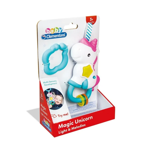 YUMURCAK TOYZ 17333 Baby Clementoni İnteraktif Unicorn Oyuncak / +6 ay Kız Erkek Çocuk Oyuncak Eğitici Oyuncaklar ürün görseli 1