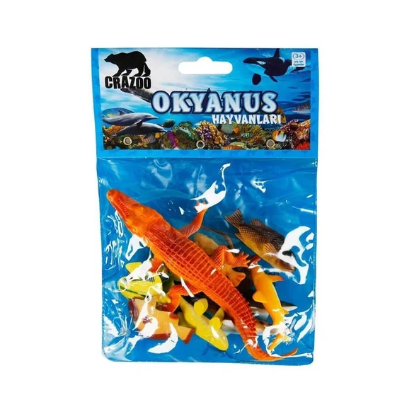 YUMURCAK TOYZ Okyanus Hayvanları Poşetli Hayvan Oyun Seti Kız Erkek Çocuk Oyuncak Eğitici Oyuncaklar ürün görseli 1