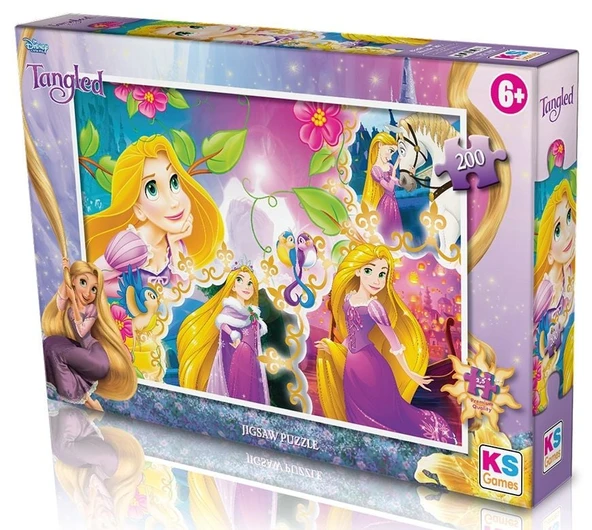 YUMURCAK TOYZ KS Puzzle 200 Parça Papunzel Tanglet Kız Erkek Çocuk Oyuncak Eğitici Oyuncaklar ürün görseli 1