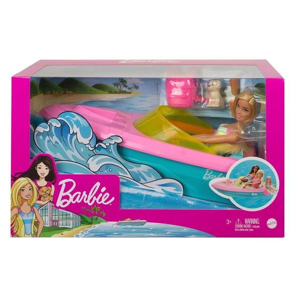 YUMURCAK TOYZ GRG30 Barbie ve Teknesi Oyun Seti Kız Erkek Çocuk Oyuncak Eğitici Oyuncaklar ürün görseli 1