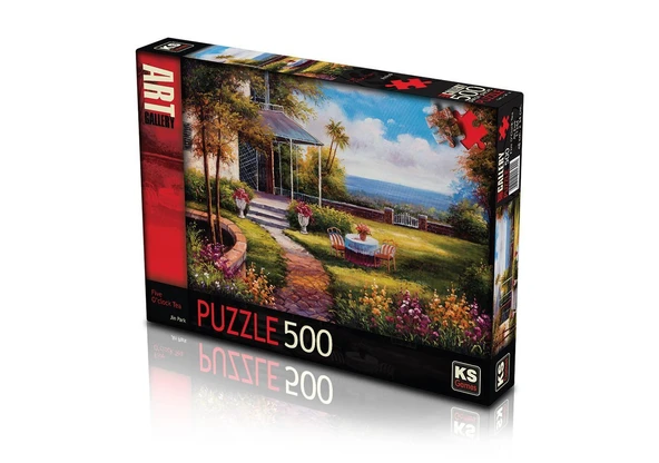 YUMURCAK TOYZ KS Puzzle 500 Parça Fıve O Clock Tea Beş Çayı Kız Erkek Çocuk Oyuncak Eğitici Oyuncaklar ürün görseli 1