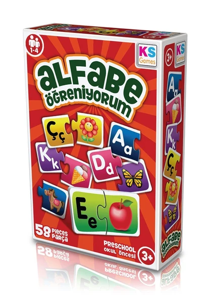 YUMURCAK TOYZ KS Games Eğitici Oyunlar Alfabe Harf Eşleştirme Oyunu Kız Erkek Çocuk Oyuncak Eğitici Oyuncaklar ürün görseli 1