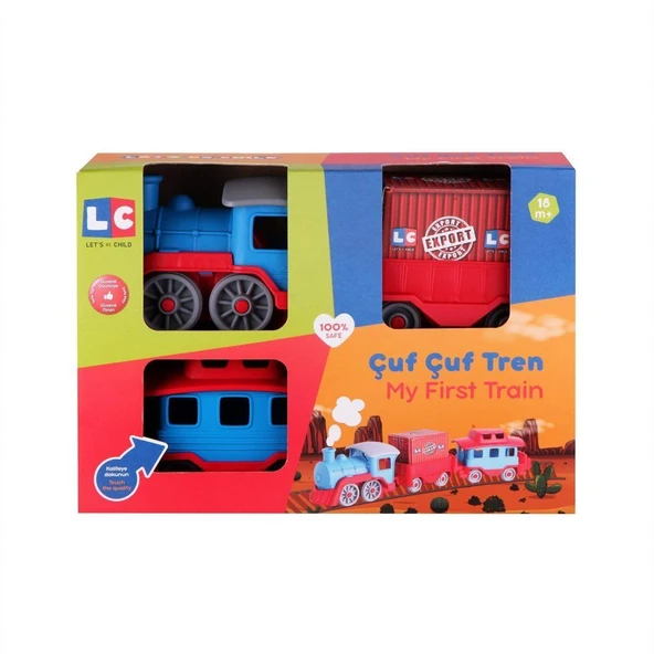 YUMURCAK TOYZ 30788 Enfal Çuf Çuf Tren Kız Erkek Çocuk Oyuncak Eğitici Oyuncaklar ürün görseli 1