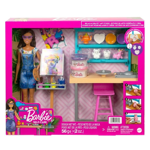 YUMURCAK TOYZ HCM85 Barbienin Sanat Atölyesi Oyun Seti Kız Erkek Çocuk Oyuncak Eğitici Oyuncaklar ürün görseli 1