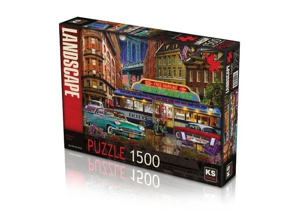 YUMURCAK TOYZ KS Puzzle 1500 Parça Rickeys Diner Kız Erkek Çocuk Oyuncak Eğitici Oyuncaklar ürün görseli 1
