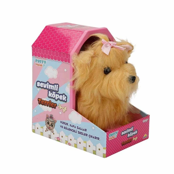 YUMURCAK TOYZ 47908 Hareketli Sesli Sevimli Köpek Terrier -Sunman Kız Erkek Çocuk Oyuncak Eğitici Oyuncaklar ürün görseli 1