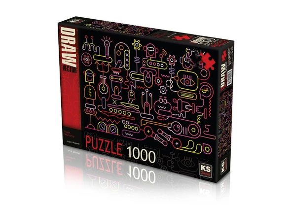 YUMURCAK TOYZ KS Puzzle 1000 Parça Robot Workshop Robot Atölyesi Kız Erkek Çocuk Oyuncak Eğitici Oyuncaklar ürün görseli 1