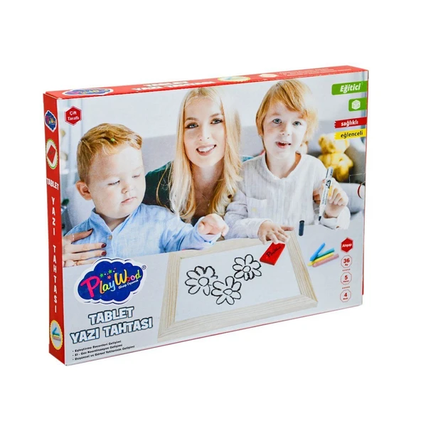 YUMURCAK TOYZ ONY-391 Ahşap Tablet Yazı Tahtası -Onyıl Kız Erkek Çocuk Oyuncak Eğitici Oyuncaklar ürün görseli 1