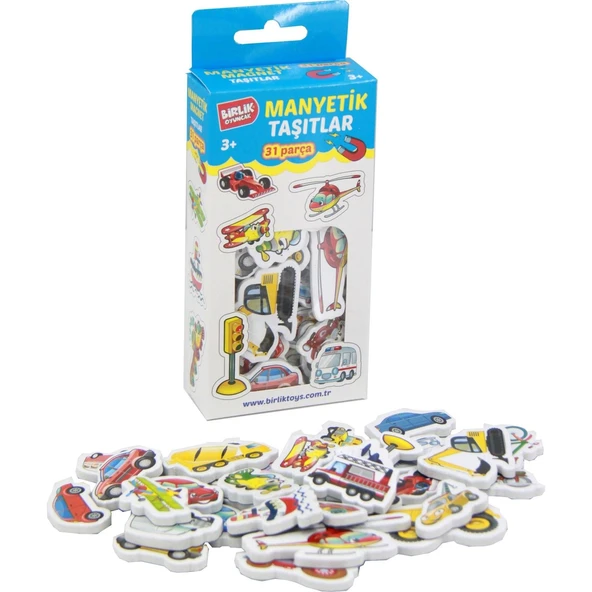 YUMURCAK TOYZ Manyetik Eva Taşıtlar 31 Parça Kız Erkek Çocuk Oyuncak Eğitici Oyuncaklar ürün görseli 1