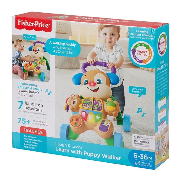 YUMURCAK TOYZ FTG10 Fisher-Price® Eğitici Köpekçik Yürüteç /Türkçe Kız Erkek Çocuk Oyuncak Eğitici Oyuncaklar ürün görseli 1