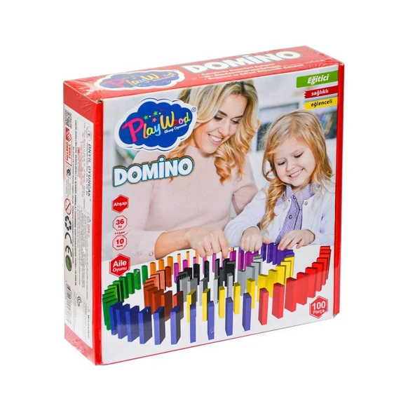 YUMURCAK TOYZ ONY-388 Ahşap Domino Oyunu -Onyıl Kız Erkek Çocuk Oyuncak Eğitici Oyuncaklar ürün görseli 1