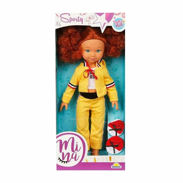YUMURCAK TOYZ 30041 Mina Sporty Bebek 35cm -Sunman Kız Erkek Çocuk Oyuncak Eğitici Oyuncaklar ürün görseli 1