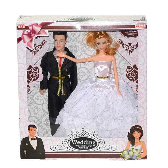 YUMURCAK TOYZ 248 Efe, Wedding Gelin ve Damat Kız Erkek Çocuk Oyuncak Eğitici Oyuncaklar ürün görseli 1