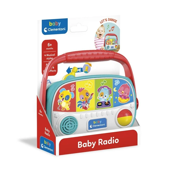 YUMURCAK TOYZ 17459 Baby Clementoni - Bebek Radyosu Kız Erkek Çocuk Oyuncak Eğitici Oyuncaklar ürün görseli 1